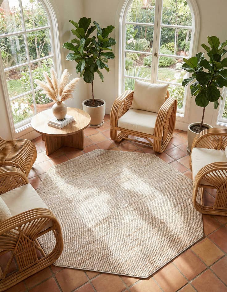 Detail image of 7' 10 x 7' 10 Gemstone Octagon Rug