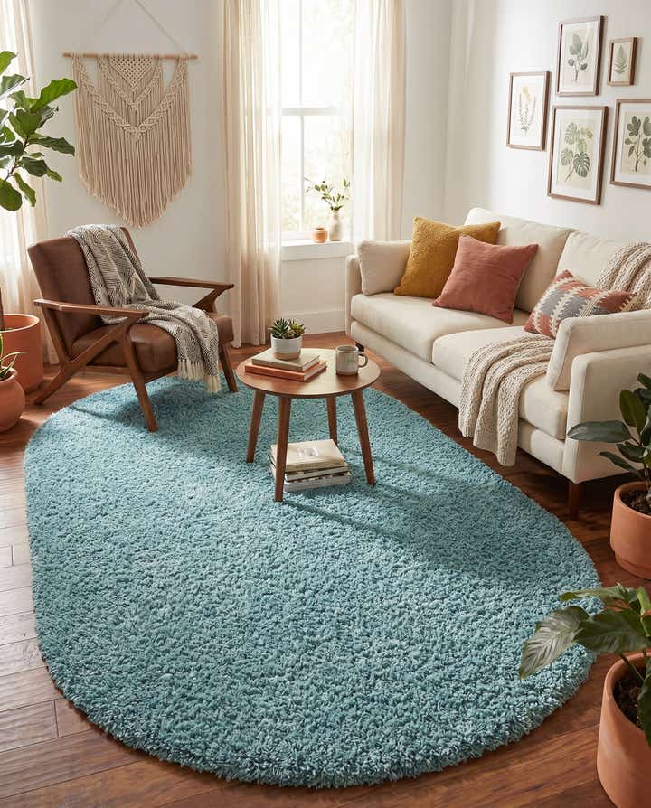 5' 3 x 8' Zermatt Shag Oval Rug