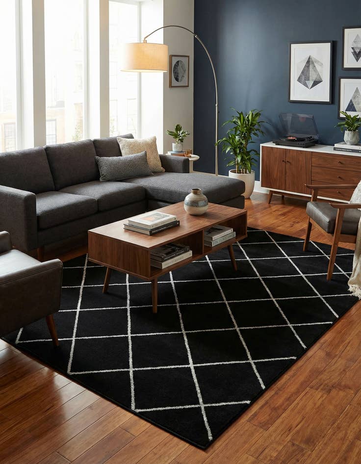 Detail image of 5' 3 x 7' Vogue Geo Rug