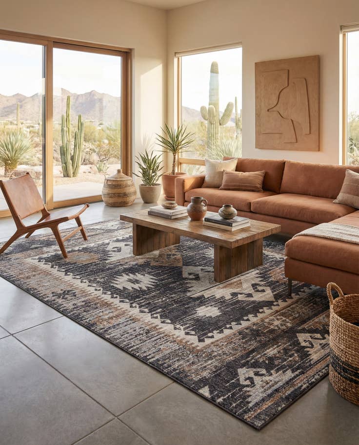 Detail image of 10' x 13' Eco Southwestern Rug