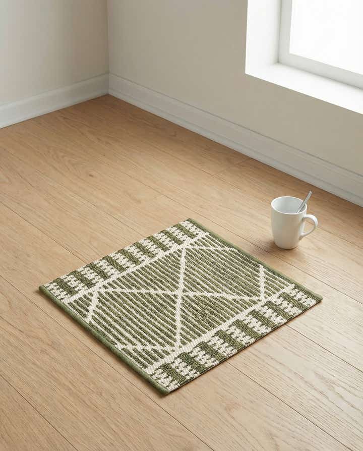 1' 4 x 1' 4 Easy-Clean Trellis Indoor / Outdoor Sample Rug