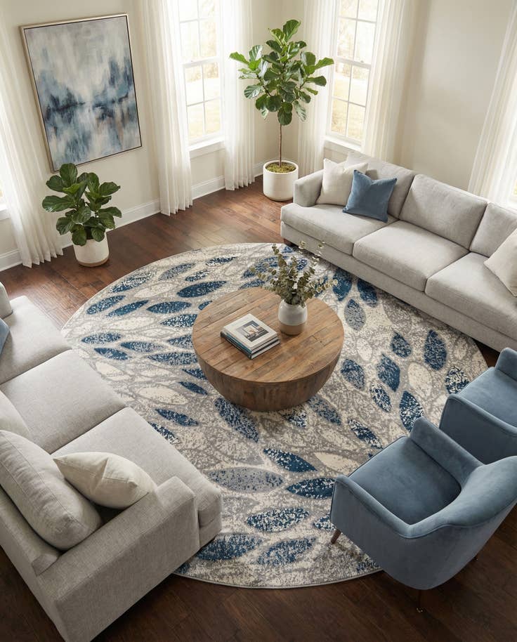 Detail image of 10' 2 x 10' 2 Charleston Round Rug