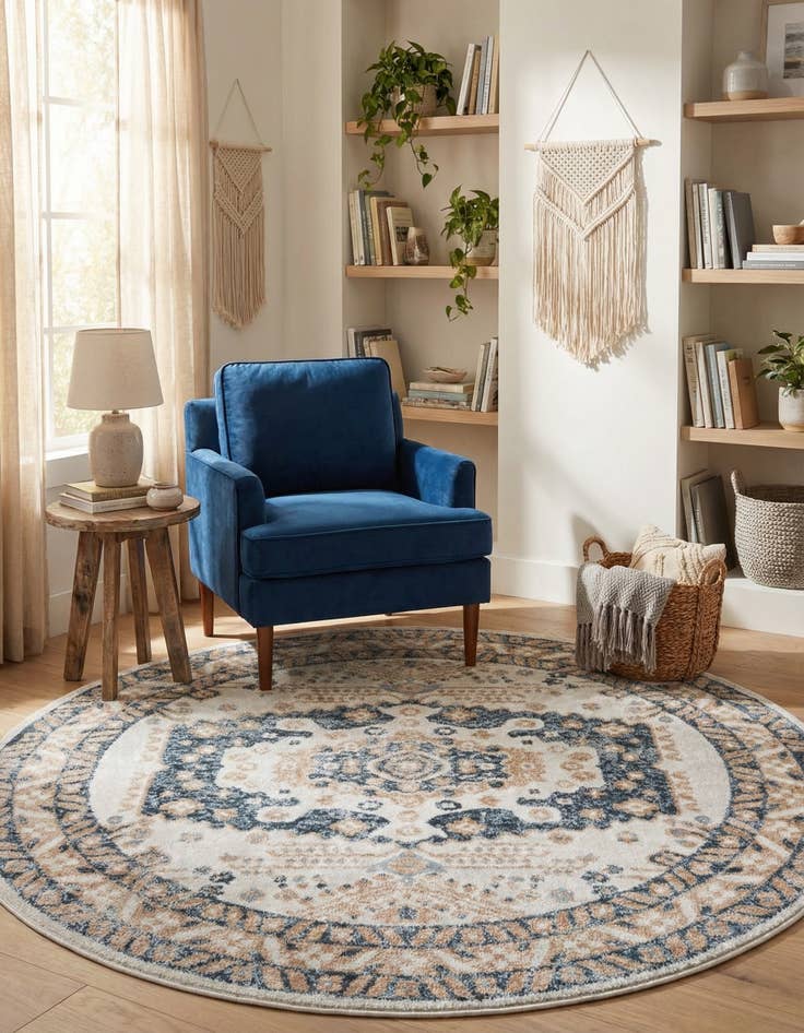 Detail image of 7' x 7' Oxford Round Rug