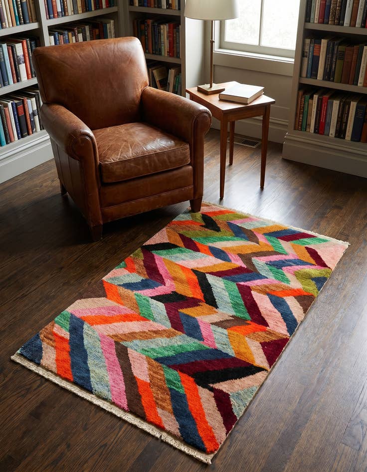 Detail image of 2' 8 x 4' 1 Hand Knotted Balouch Wool Rug