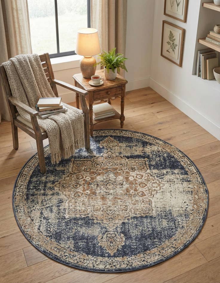 Detail image of 4' x 4' Eliza Round Rug