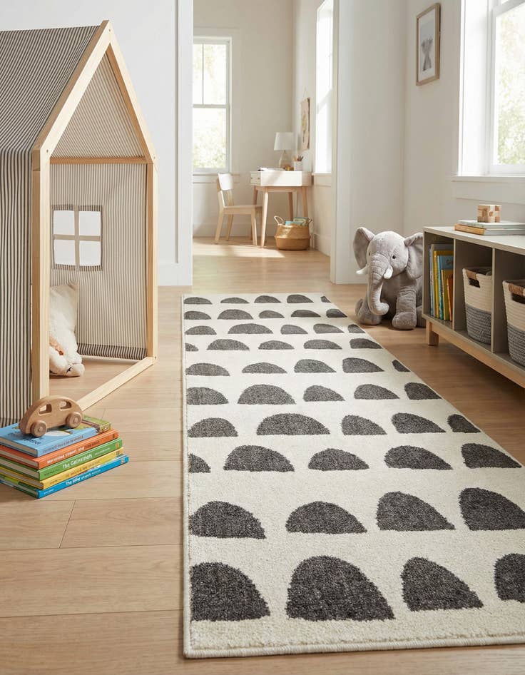 Detail image of 2' x 6' Whimsy Kids Runner Rug