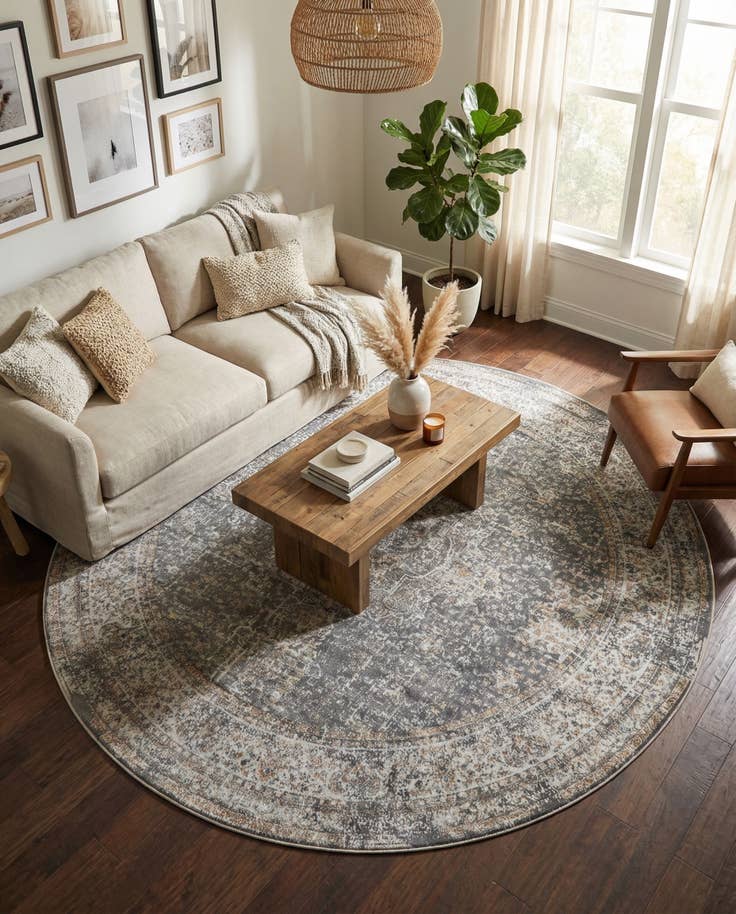Detail image of 8' x 8' Santiago Round Rug