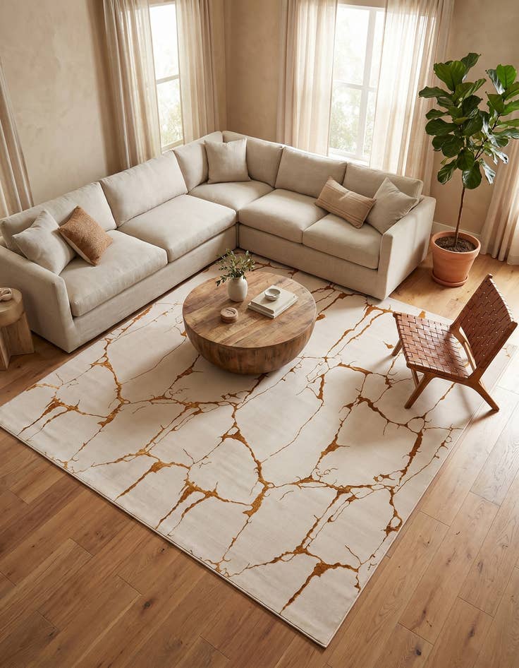 Detail image of 10' x 10' Vogue Geo Square Rug