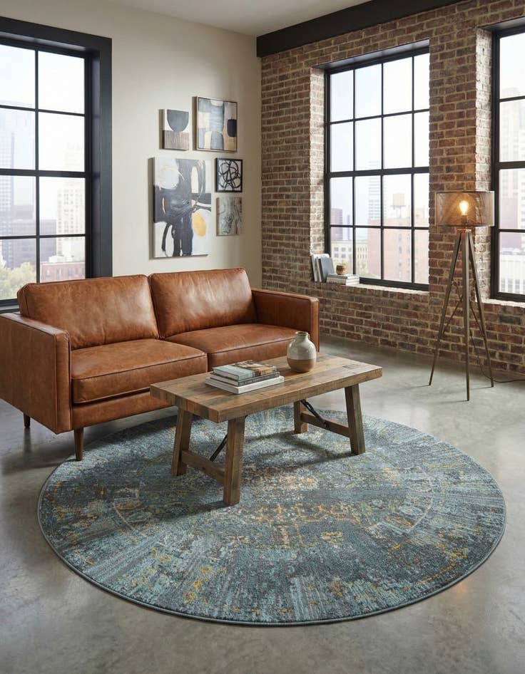 Detail image of 6' x 6' Santiago Round Rug