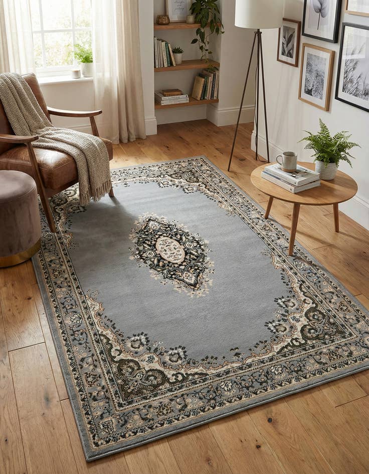 Detail image of 4' x 6' Mashad Design Rug