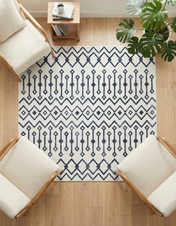 5' 3 x 5' 3 Bohemian Trellis Square Rug