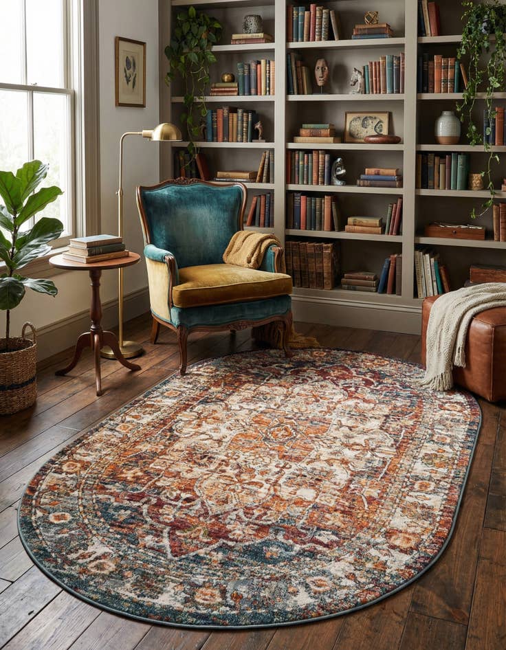 Detail image of 5' x 8' Isabella Oval Rug