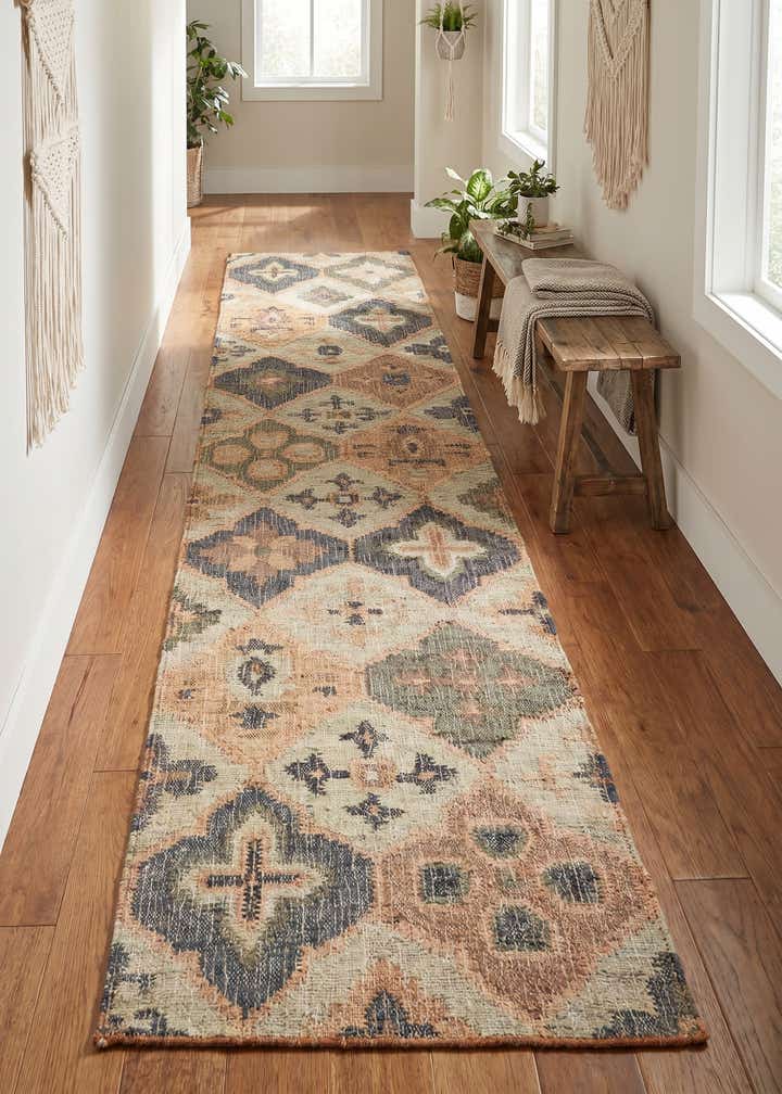 2' 7 x 12' Hand Woven Kala Handwoven Jute Runner Rug