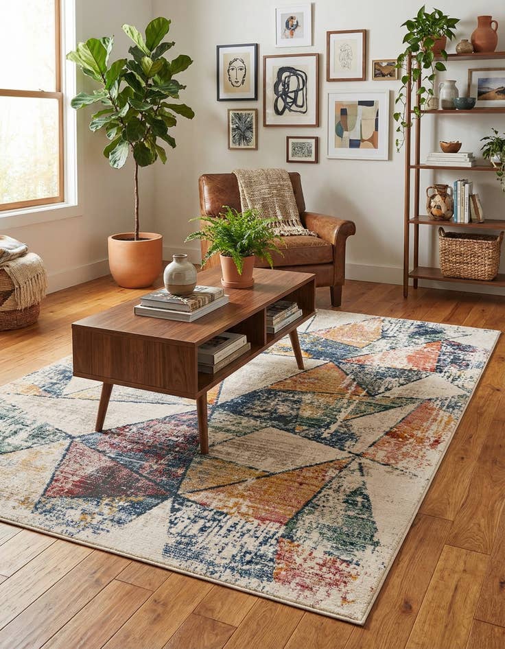 Detail image of  7' 10 x 10' 2 Gemstone Rug