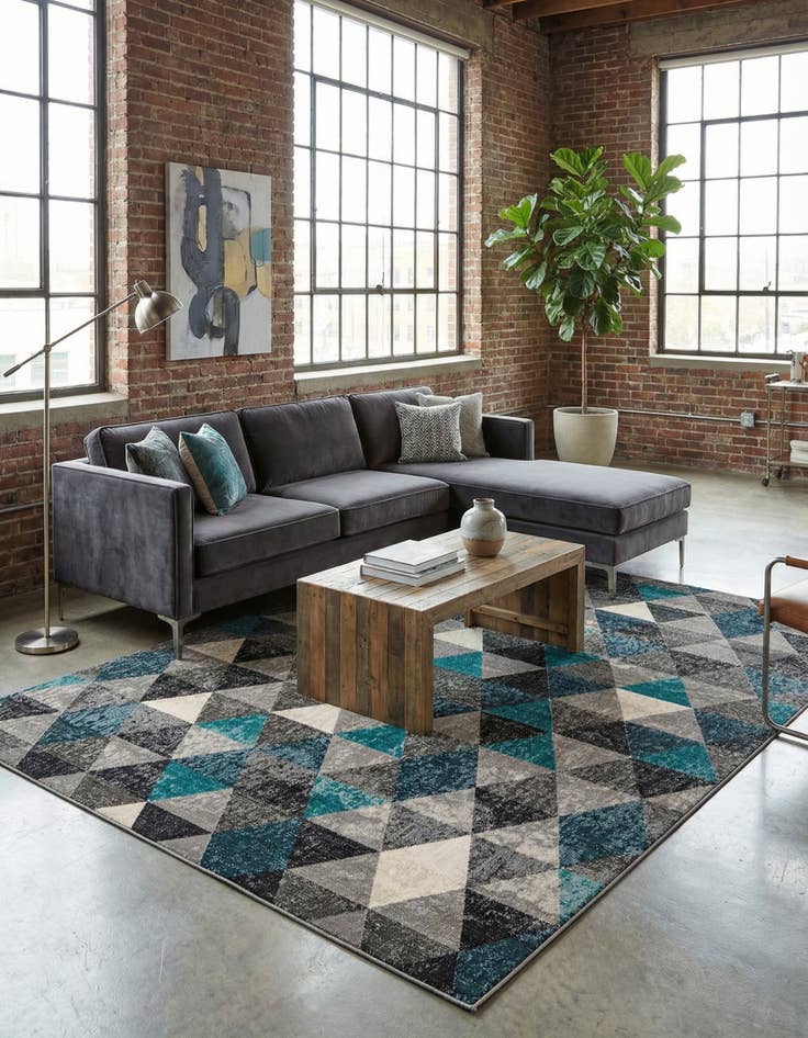 Detail image of 7' 10 x 10' Valencia Rug