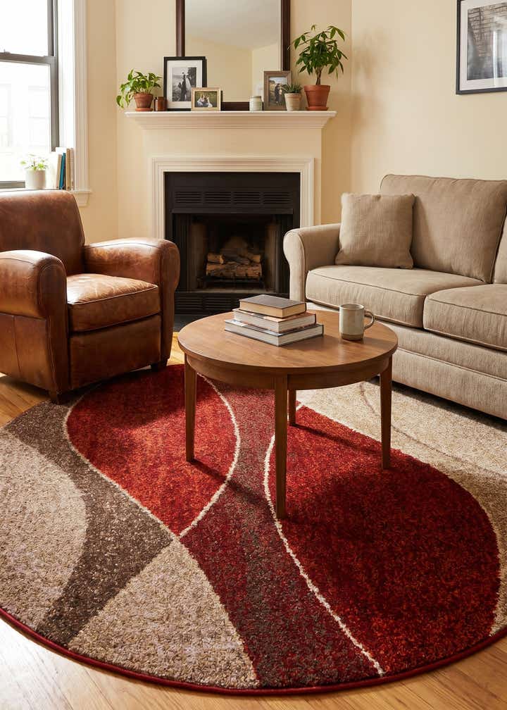 5' 3 x 5' 3 Harvest Round Rug