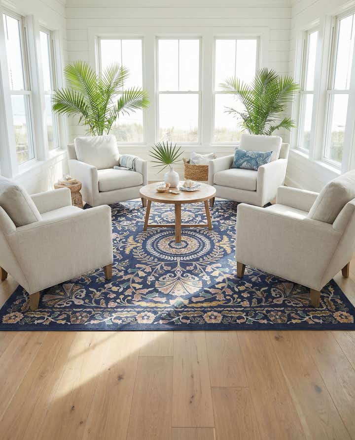 8' x 8' Blossom Square Rug