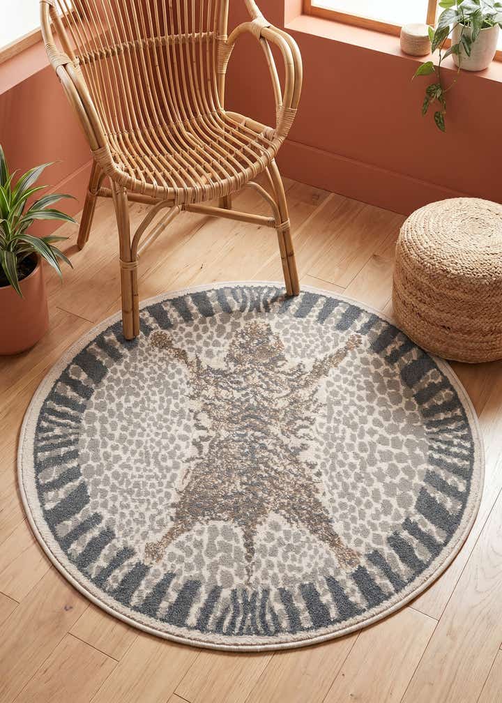 3' x 3' Safari Round Rug