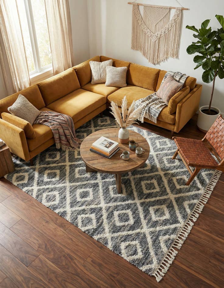 Detail image of 9' x 12' 2 Lagom Shag Rug