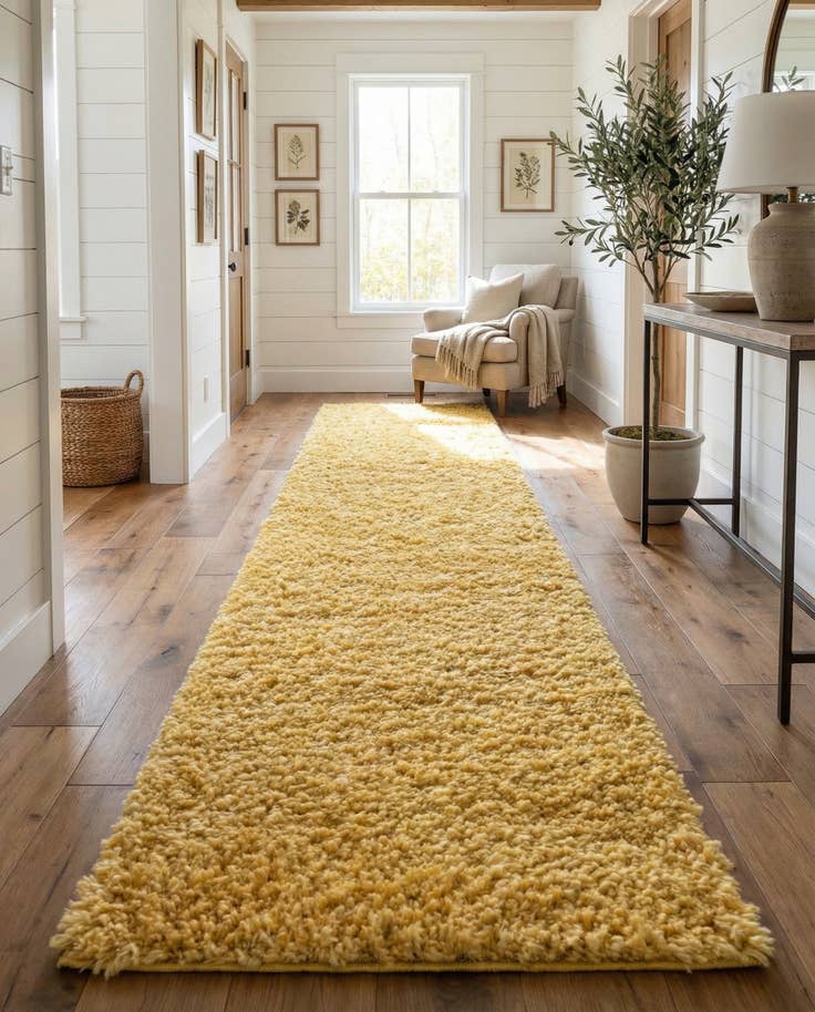 Detail image of 2' 7 x 16' 5 Zermatt Shag Runner Rug