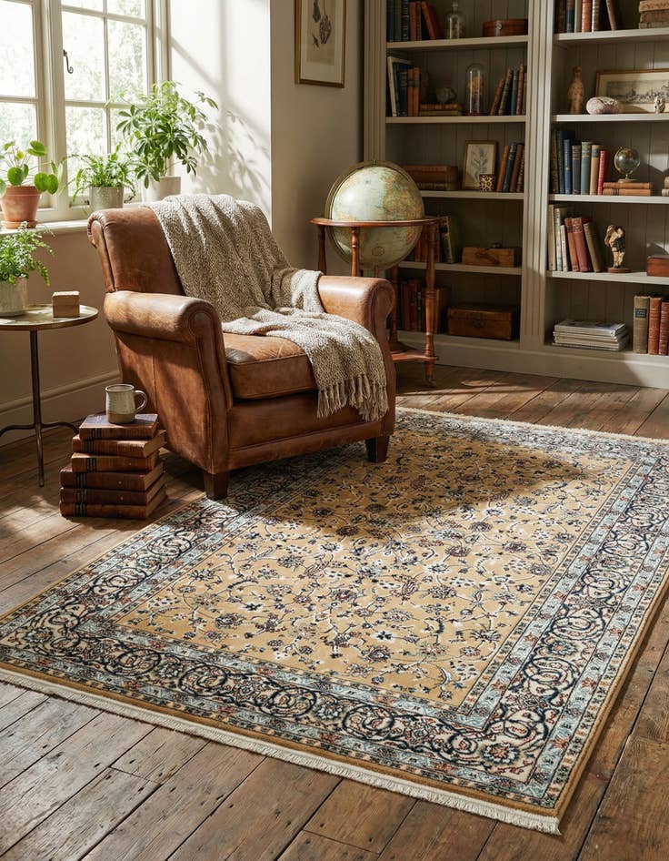 Detail image of  4' x 6' Nain Design Rug