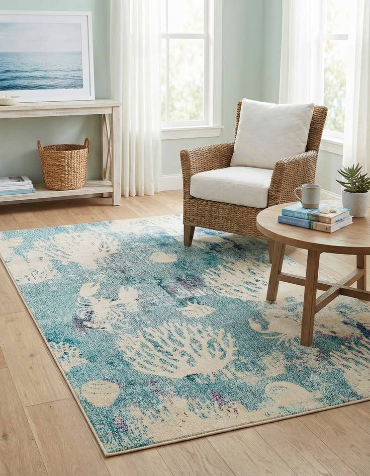 Detail image of 4' x 6'  Washable Capri Rug