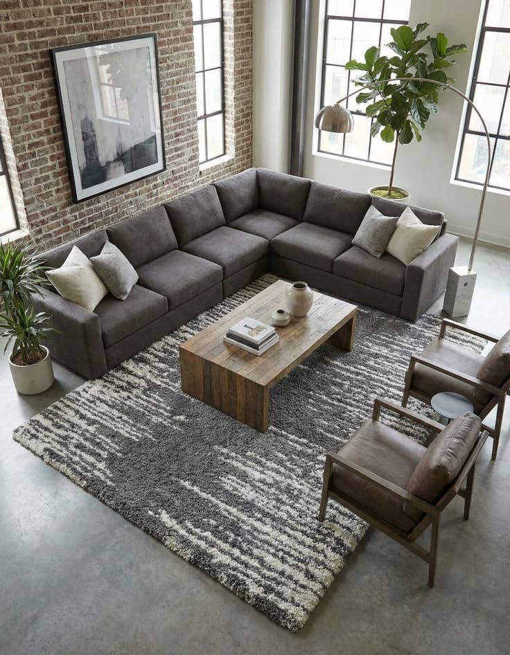 Detail image of 10' x 14' Serenity Shag Rug