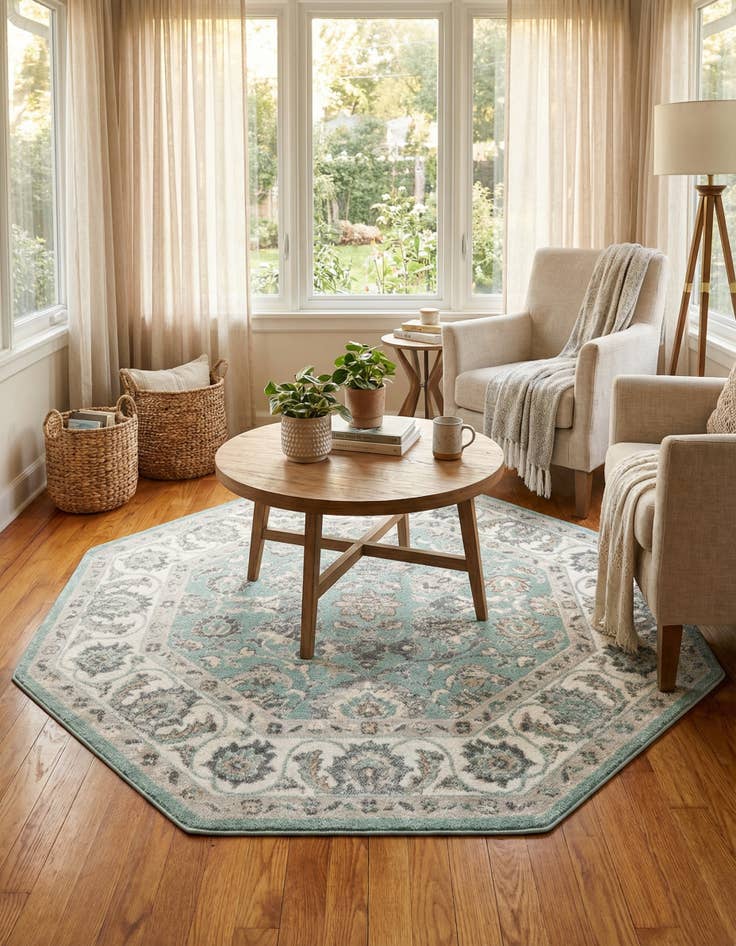 Detail image of 7' x 7' Aurelia Octagon Rug