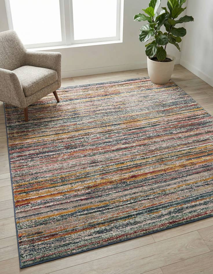 Detail image of 7' 3 x 7' 3 Gemstone Square Rug