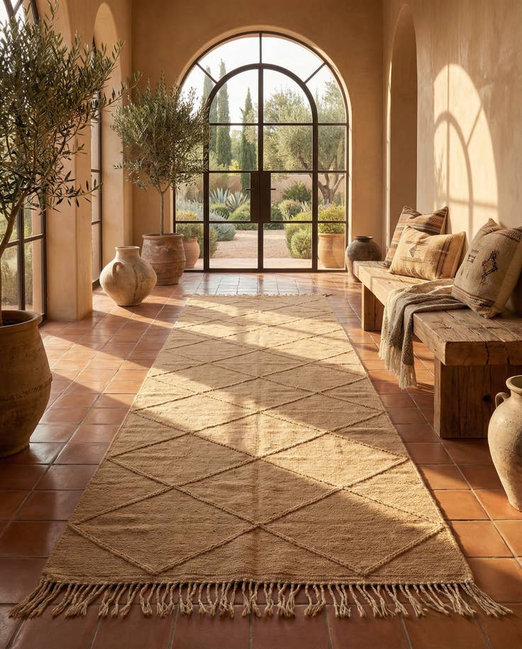 Detail image of 5' x 10' 10 Hand Knotted Moroccan Wool Runner Rug