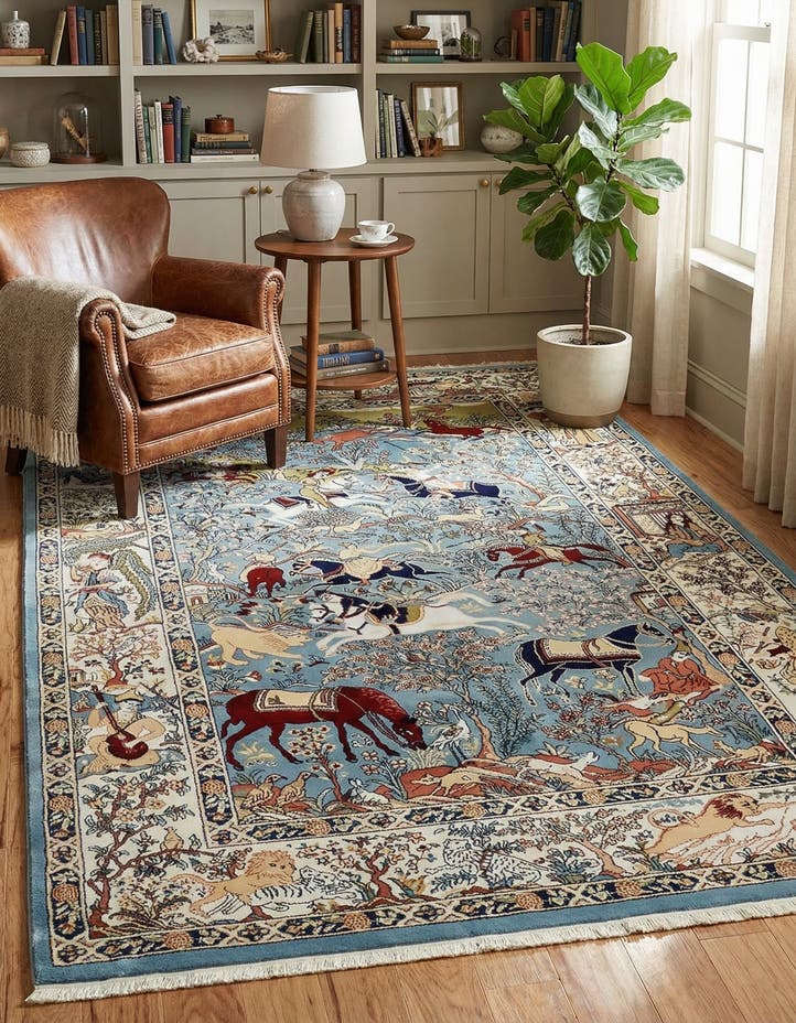 5' 3 x 8' Nain Design Rug