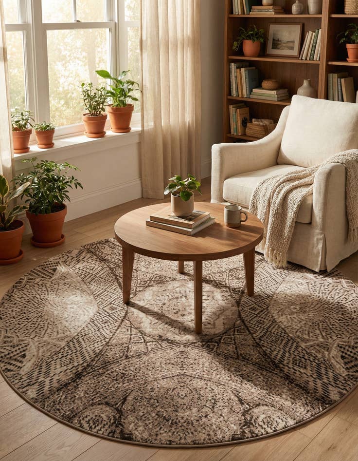 Detail image of 7' x 7' Monte Carlo Round Rug