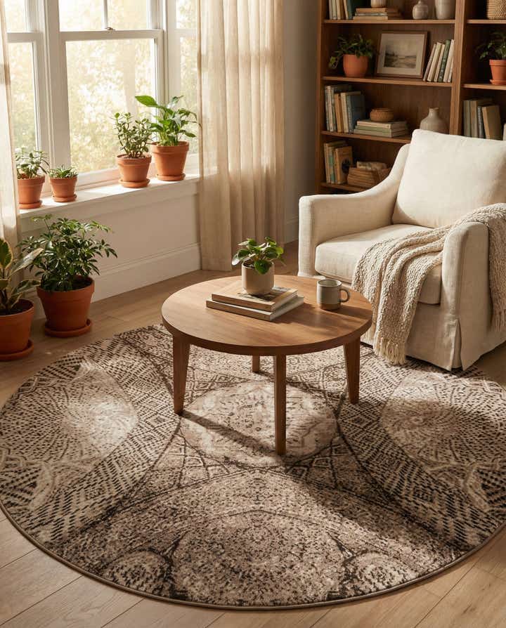 7' x 7' Monte Carlo Round Rug