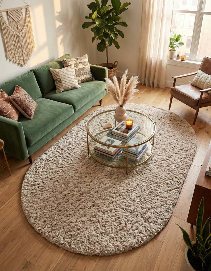 Detail image of 5' 3 x 8' Marilyn Monroe&trade; Shag Oval Rug