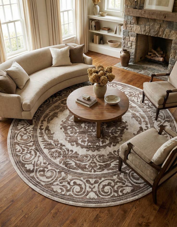 Detail image of 10' 8 x 10' 8 Hermitage Round Rug