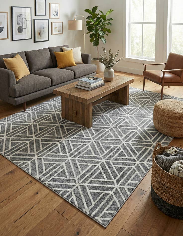 Detail image of 8' x 10' Lattice Trellis Rug