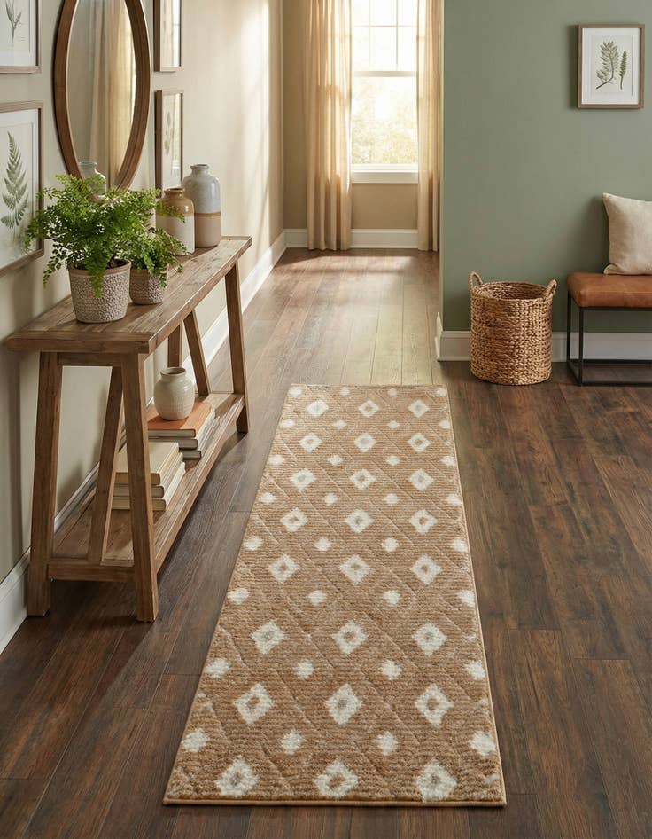 Detail image of 2' x 8' Sepia Runner Rug