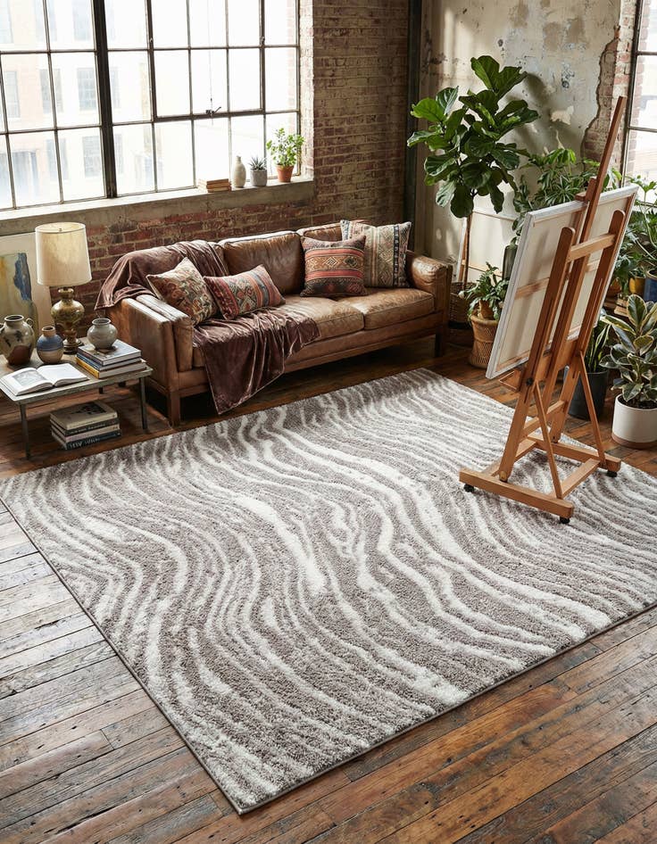 Detail image of  6' x 9' Sepia Rug