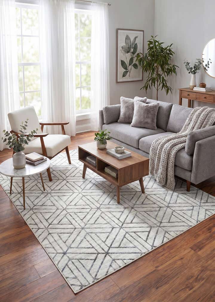 8' x 10' Lattice Trellis Rug