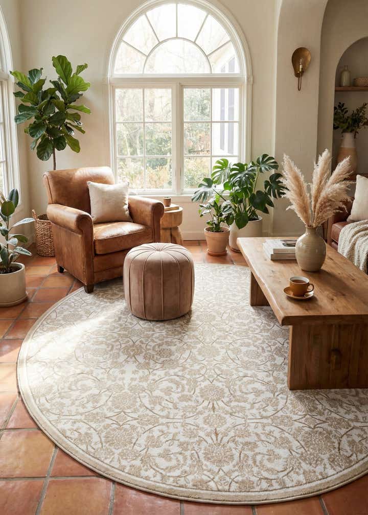 10' 8 x 10' 8 Himalaya Round Rug