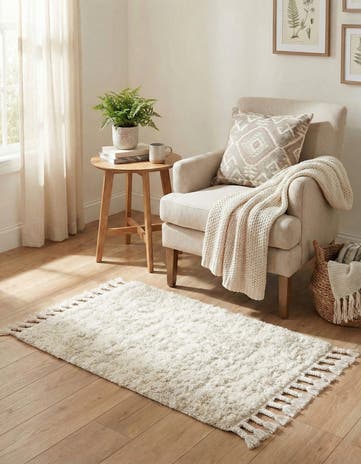 Ivory Lagom Shag Rug