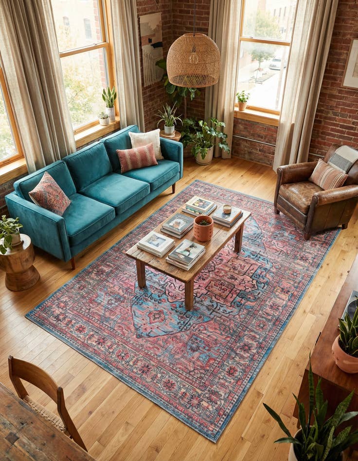 Detail image of 6' x 9' Washable Maahru Rug