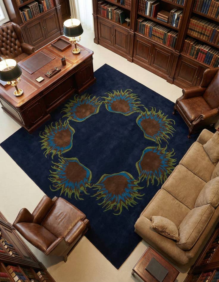 Detail image of 7' 6 x 7' 6 Luna Square Rug