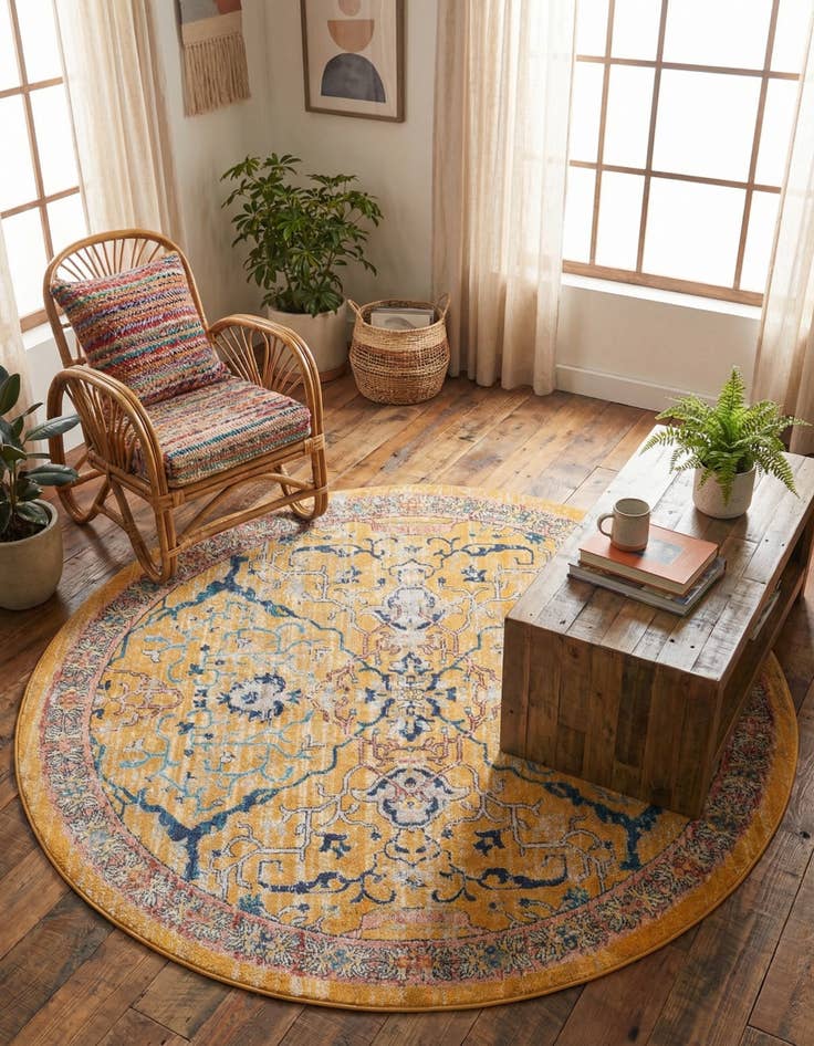 Detail image of 7' x 7' Lola Round Rug