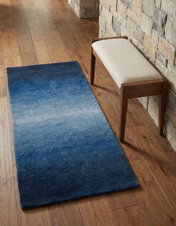 2' 4 x 4' 6 Hand Knotted Gabbeh Wool Runner Rug