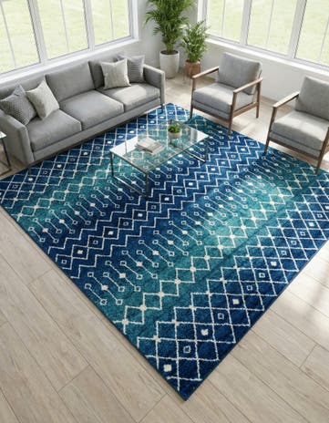 10' x 10' Moroccan Trellis Square Rug