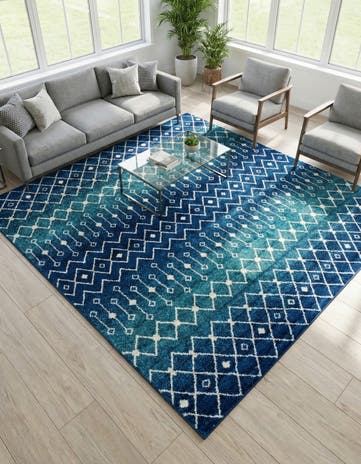 10' x 10' Moroccan Trellis Square Rug