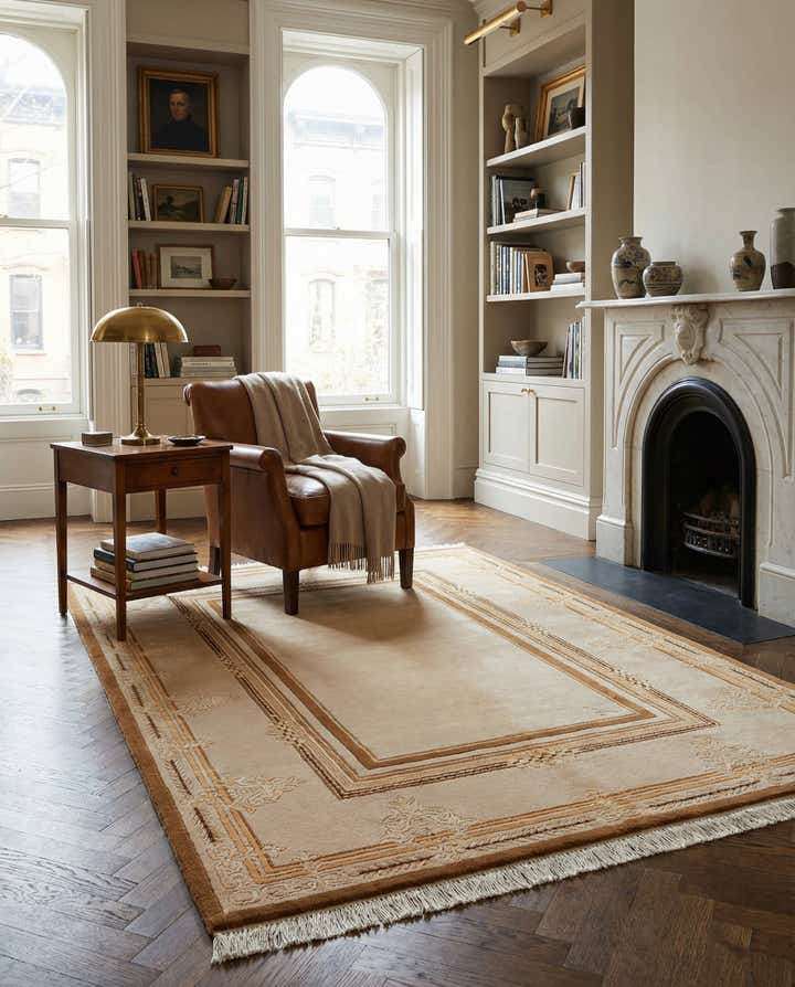 3' 11 x 5' 11 Hand Knotted Darya Wool Rug