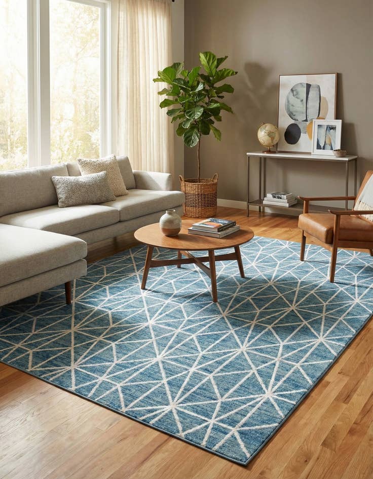 Detail image of 9' x 12' 2 Lattice Trellis Rug