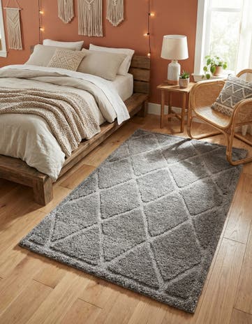 5' x 8' Lattice Shag Rug